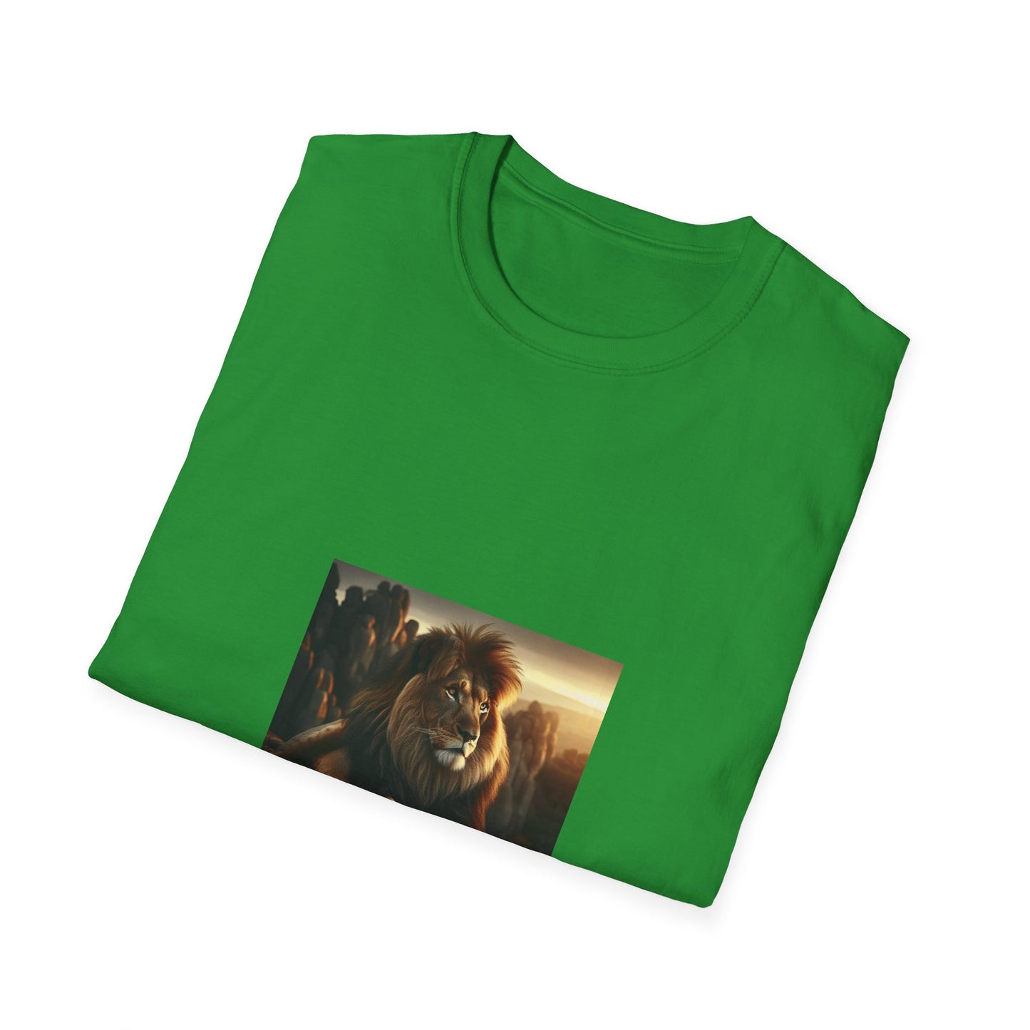 Majestic Lion Unisex Softstyle T-Shirt | Animal Lover Gift