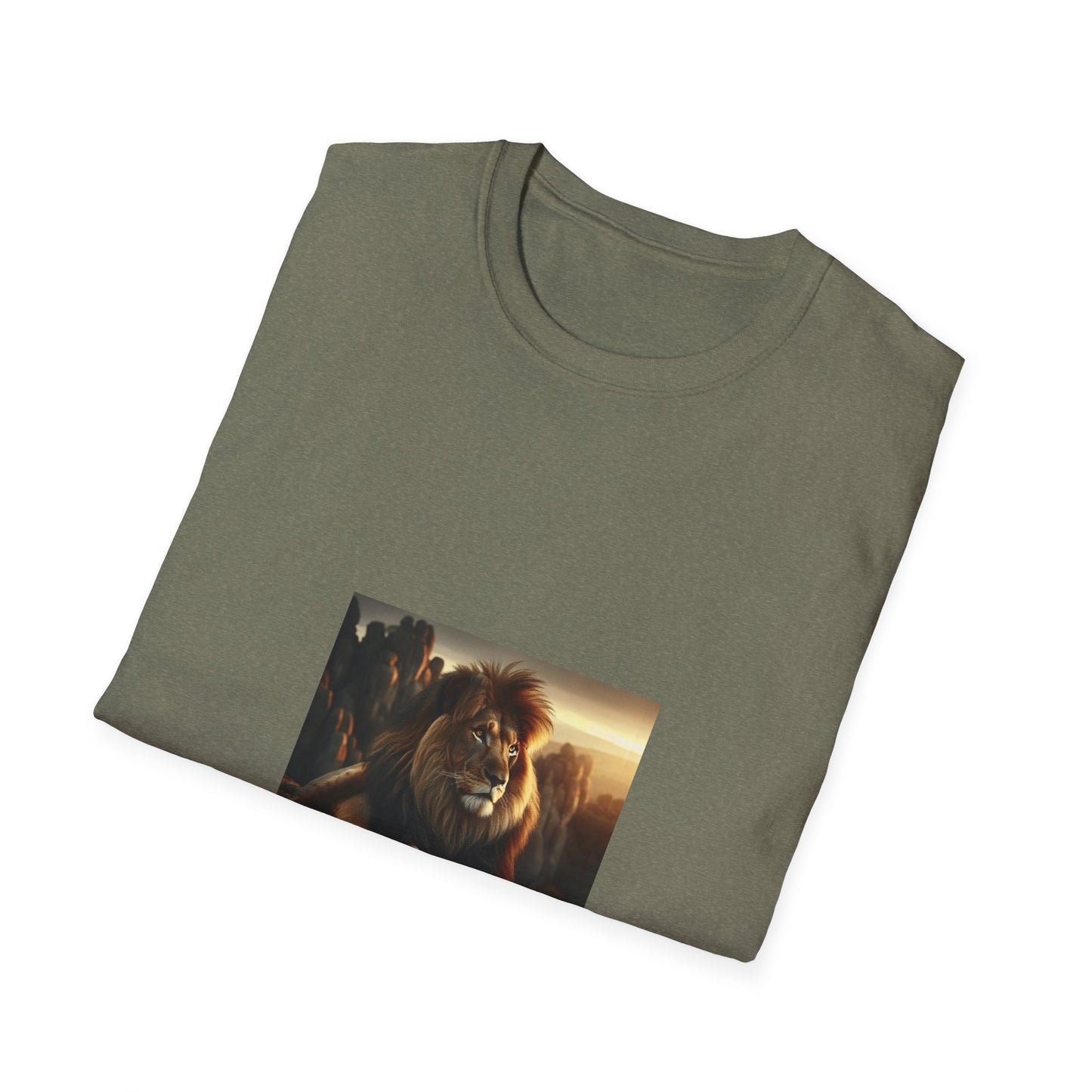 Majestic Lion Unisex Softstyle T-Shirt | Animal Lover Gift