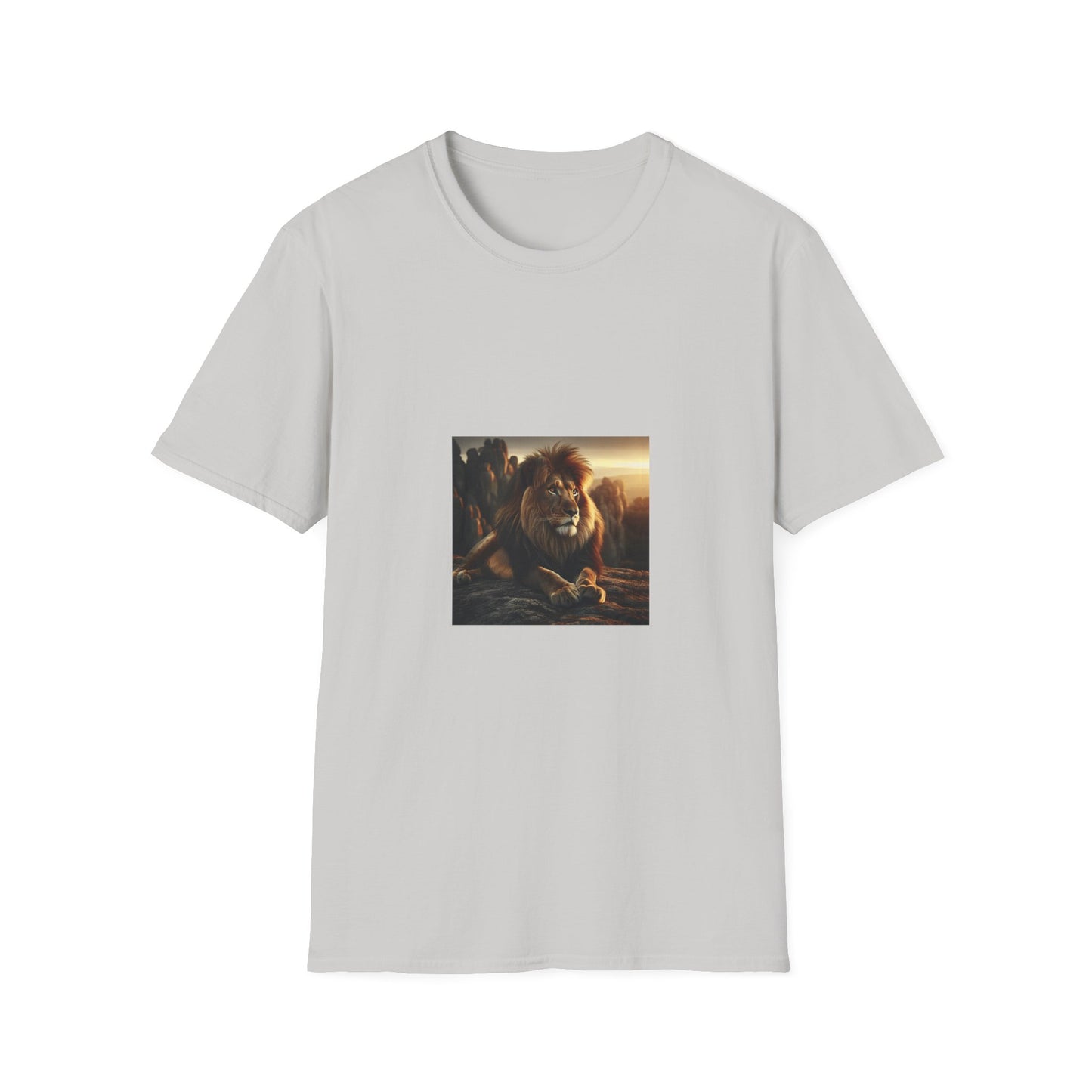 Majestic Lion Unisex Softstyle T-Shirt | Animal Lover Gift