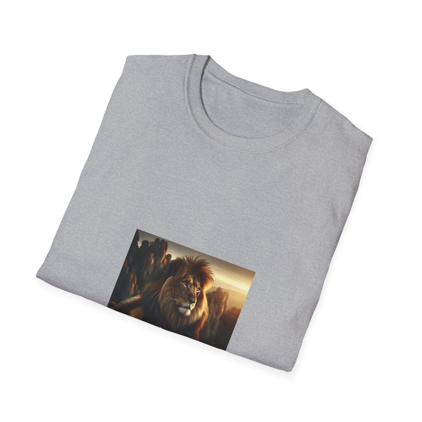 Majestic Lion Unisex Softstyle T-Shirt | Animal Lover Gift