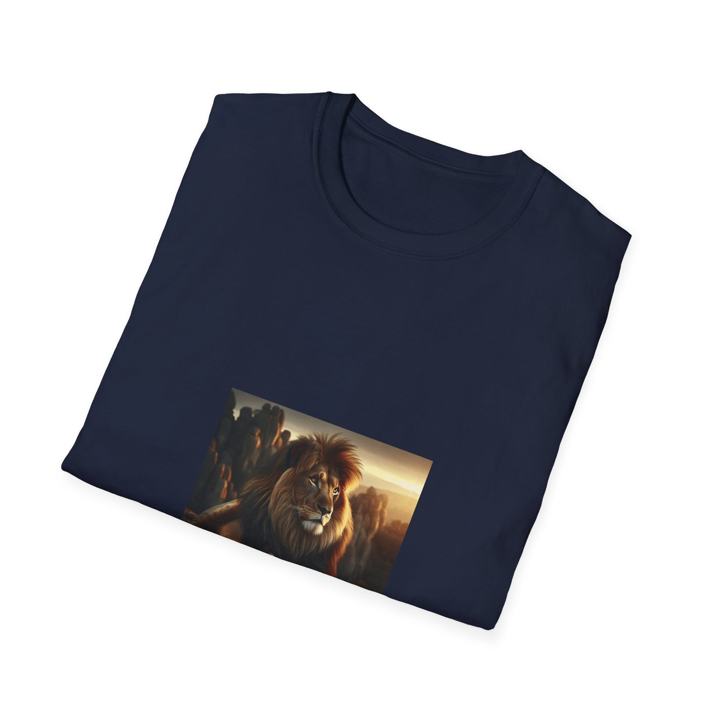 Majestic Lion Unisex Softstyle T-Shirt | Animal Lover Gift