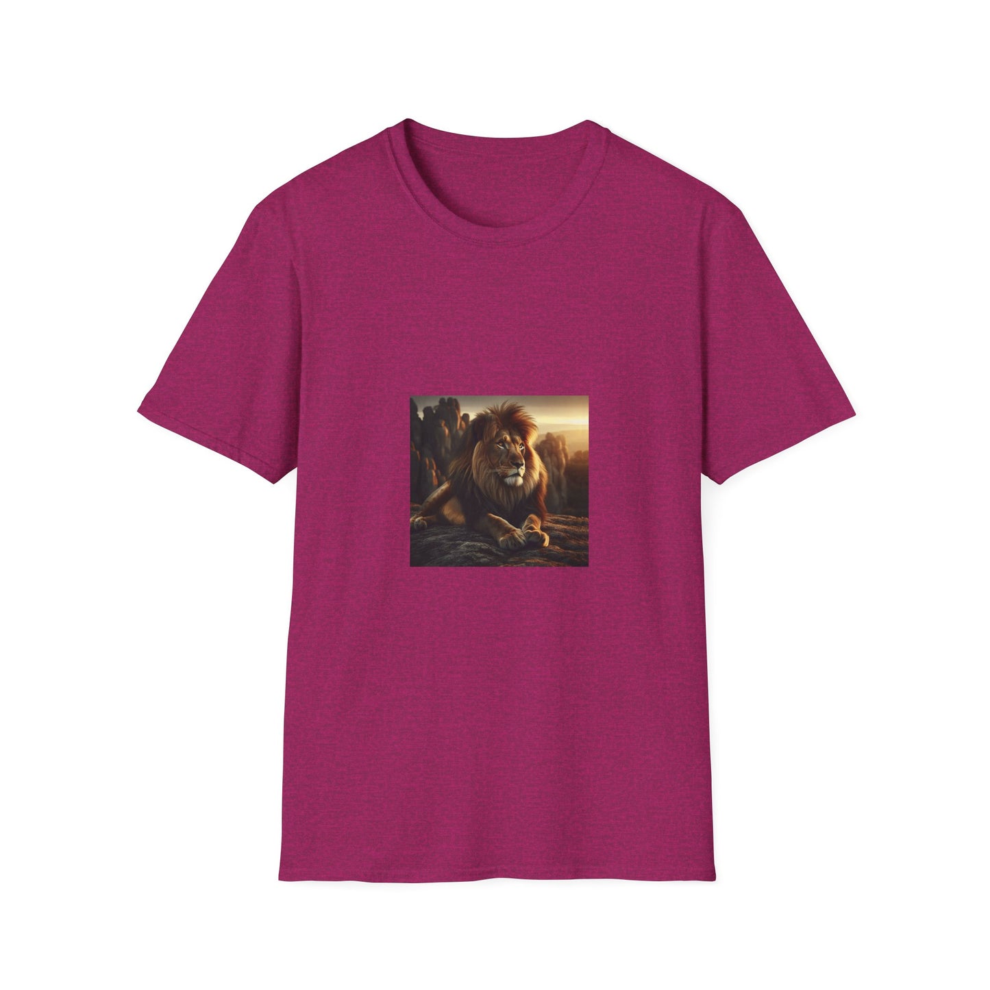 Majestic Lion Unisex Softstyle T-Shirt | Animal Lover Gift