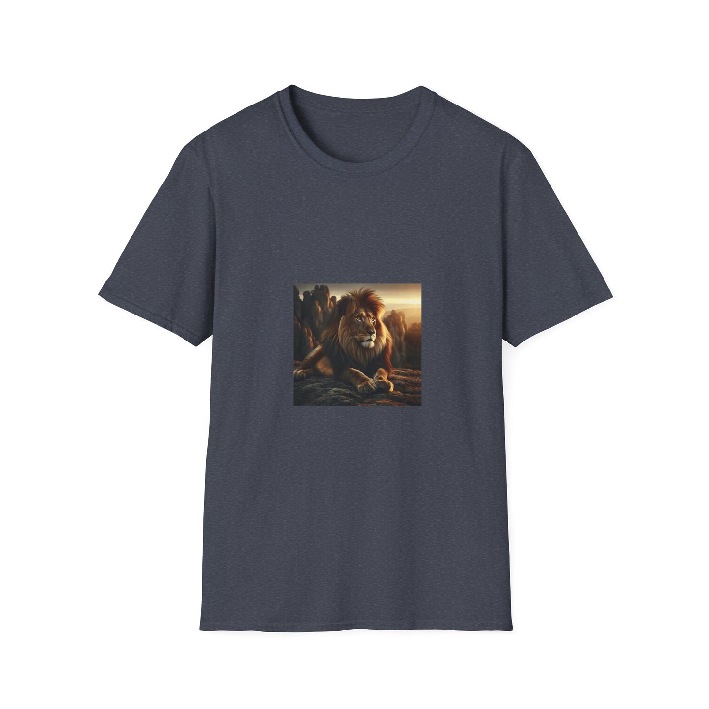 Majestic Lion Unisex Softstyle T-Shirt | Animal Lover Gift