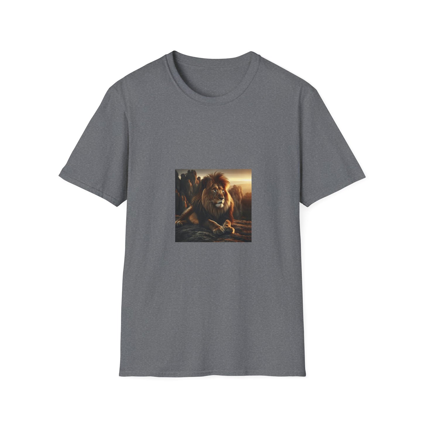 Majestic Lion Unisex Softstyle T-Shirt | Animal Lover Gift