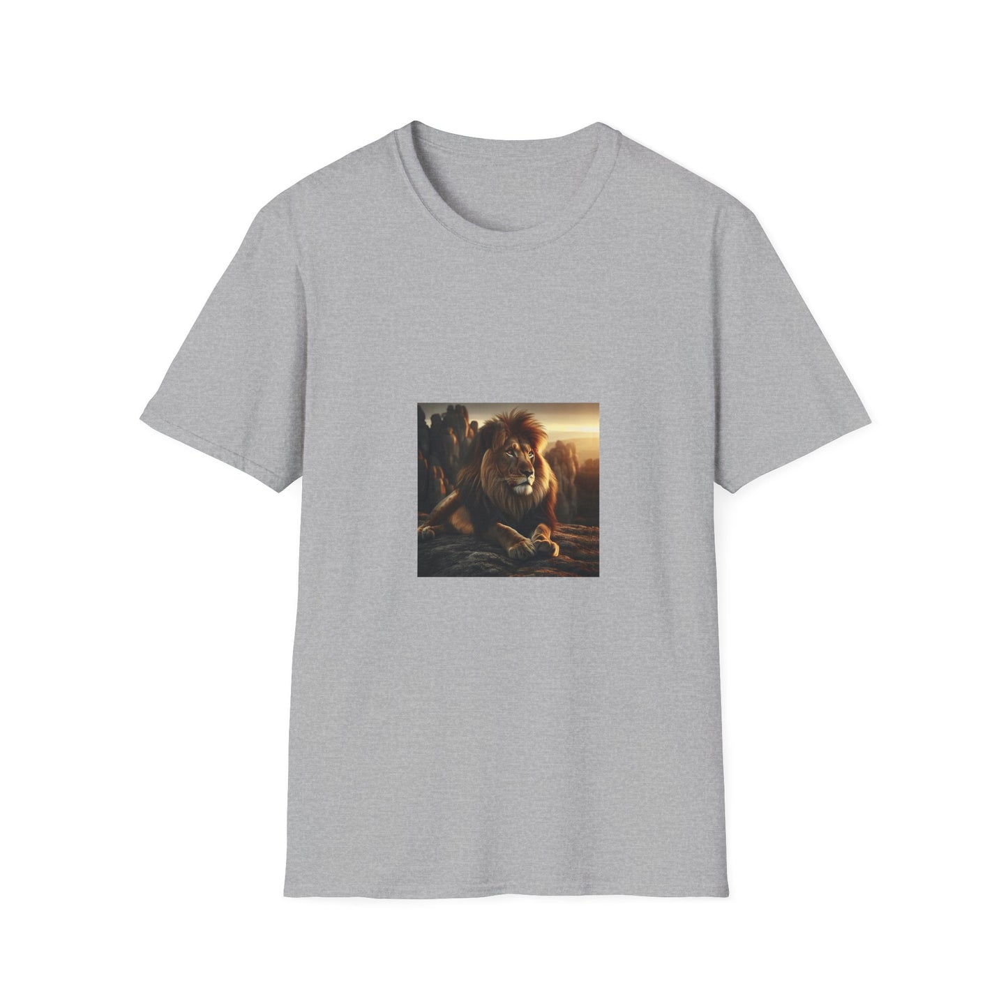 Majestic Lion Unisex Softstyle T-Shirt | Animal Lover Gift