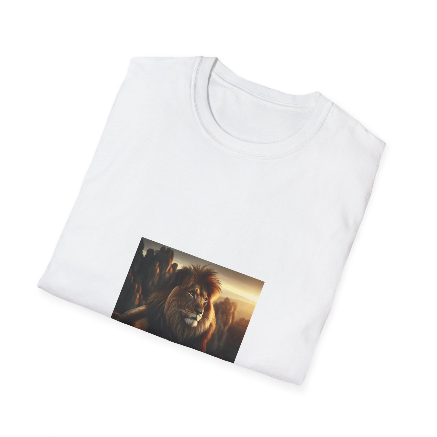 Majestic Lion Unisex Softstyle T-Shirt | Animal Lover Gift