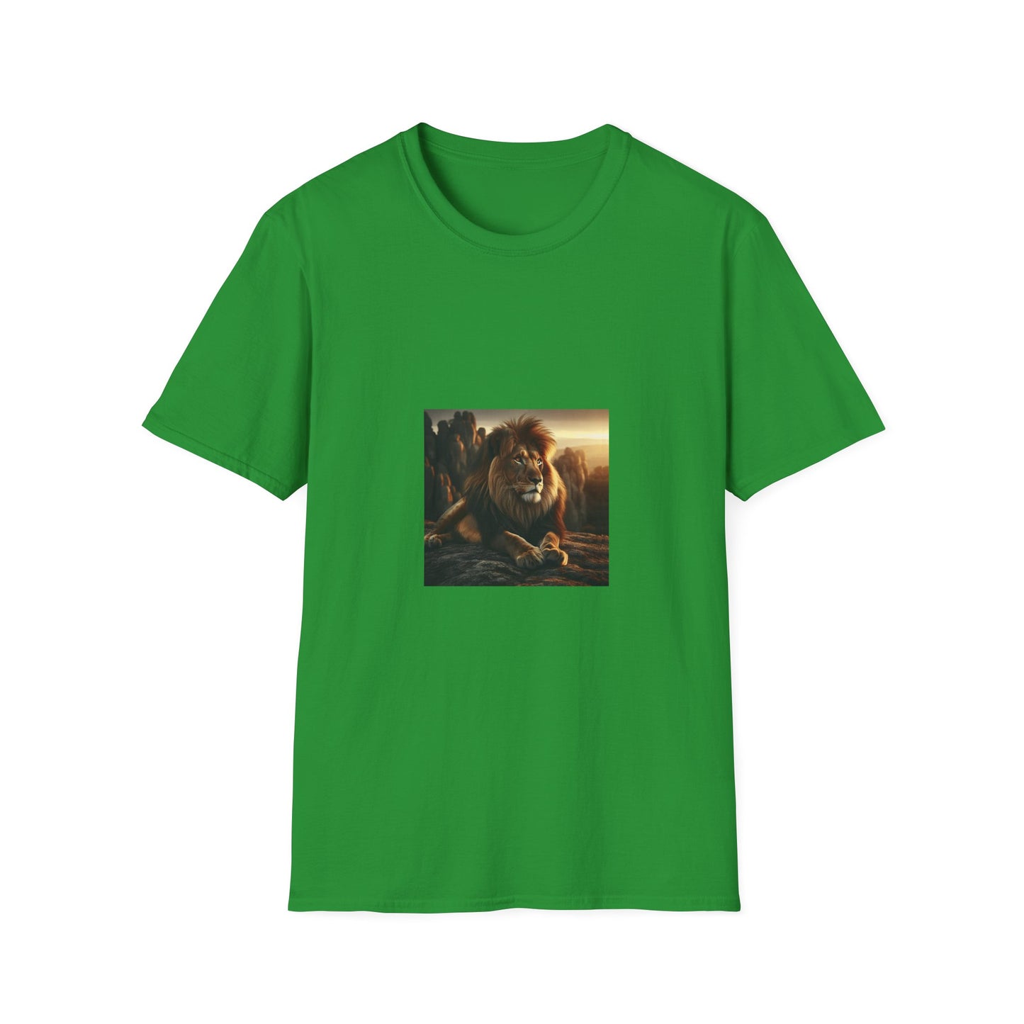 Majestic Lion Unisex Softstyle T-Shirt | Animal Lover Gift