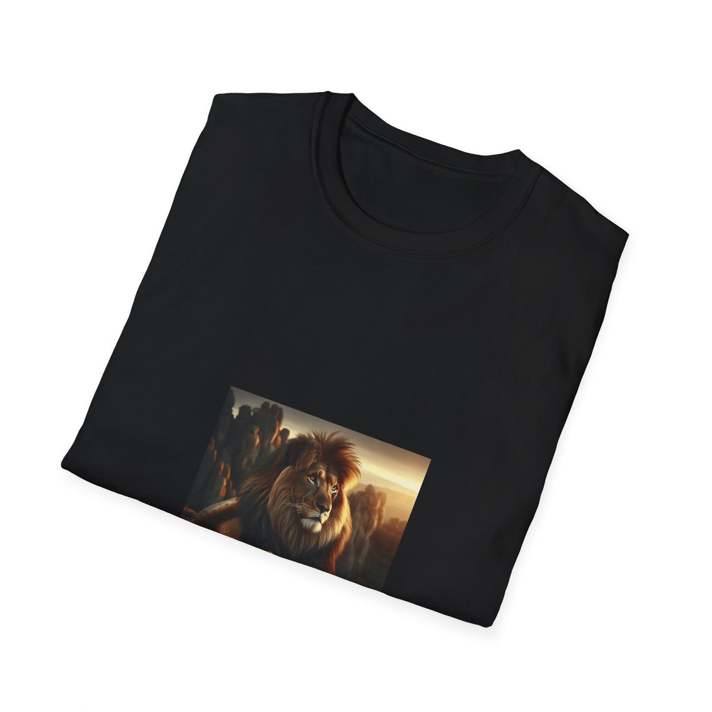 Majestic Lion Unisex Softstyle T-Shirt | Animal Lover Gift