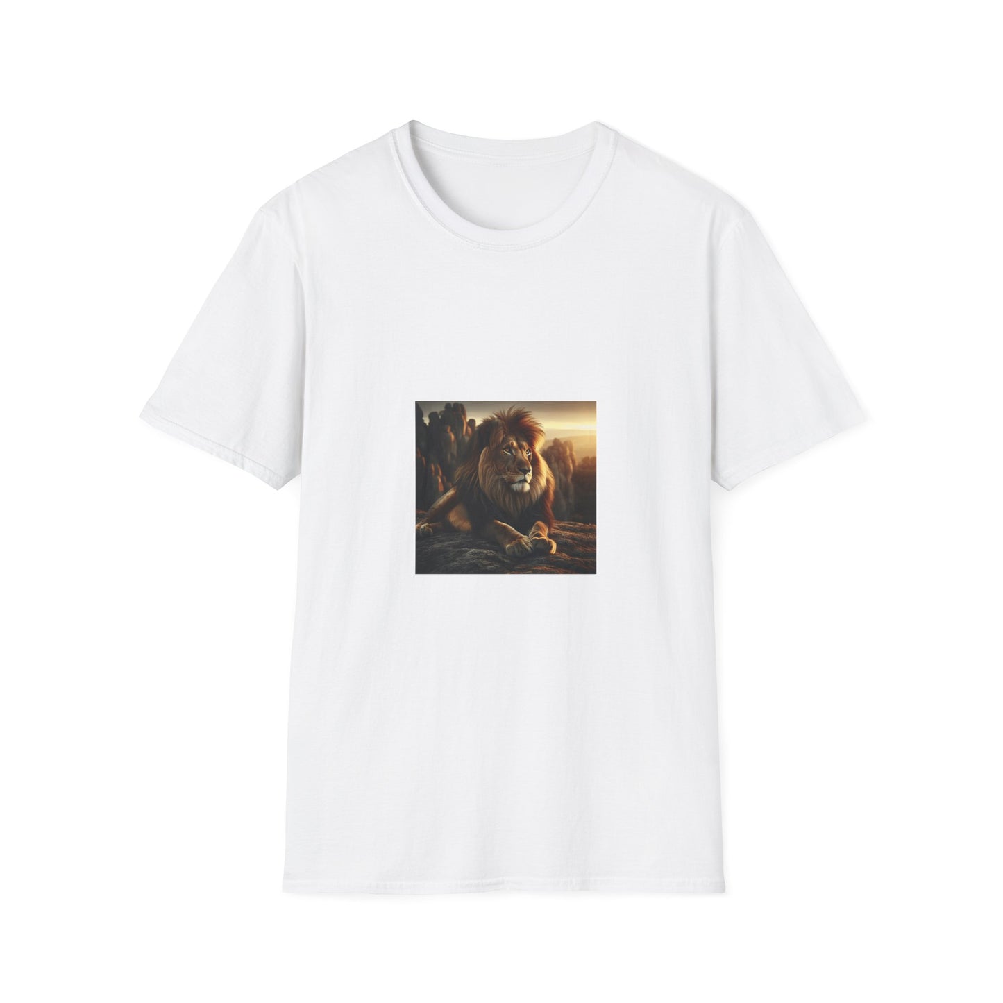 Majestic Lion Unisex Softstyle T-Shirt | Animal Lover Gift