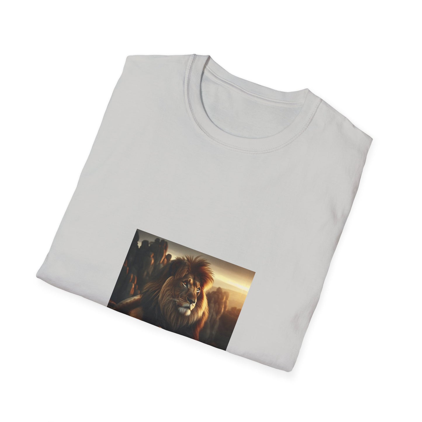 Majestic Lion Unisex Softstyle T-Shirt | Animal Lover Gift