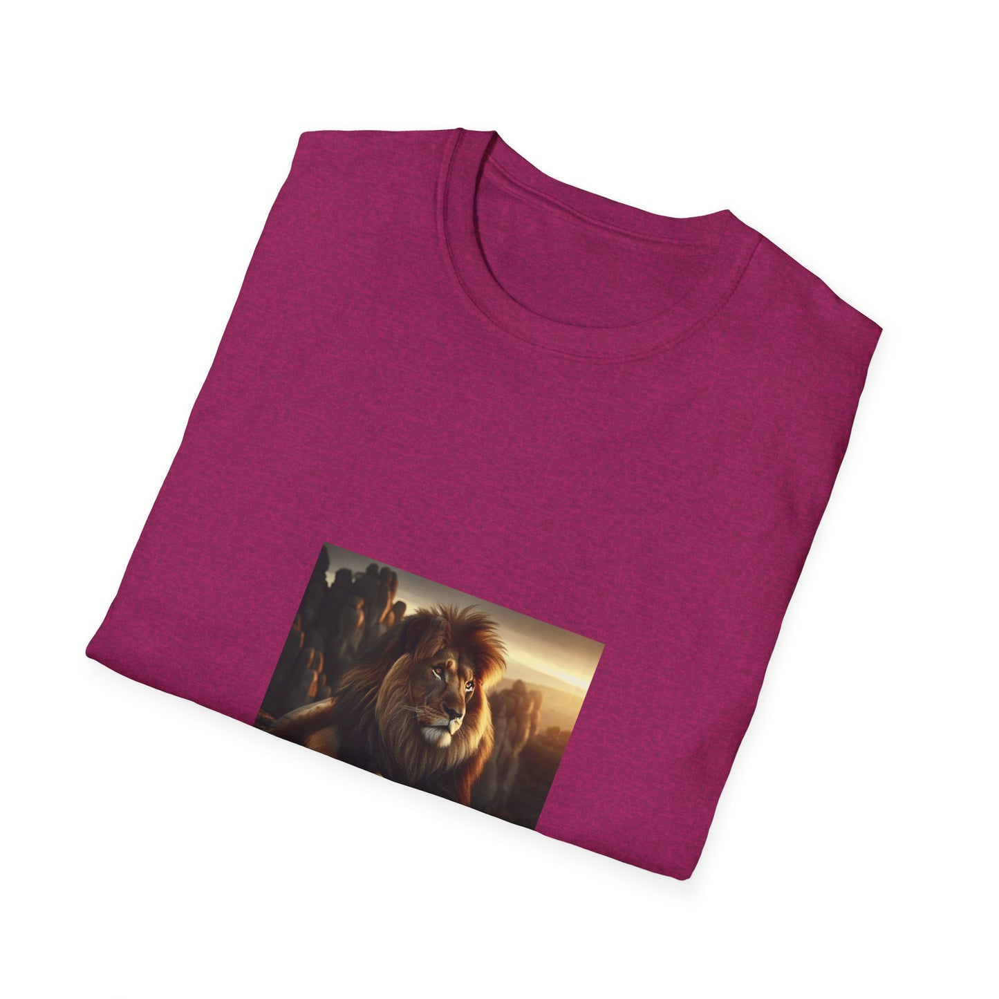 Majestic Lion Unisex Softstyle T-Shirt | Animal Lover Gift