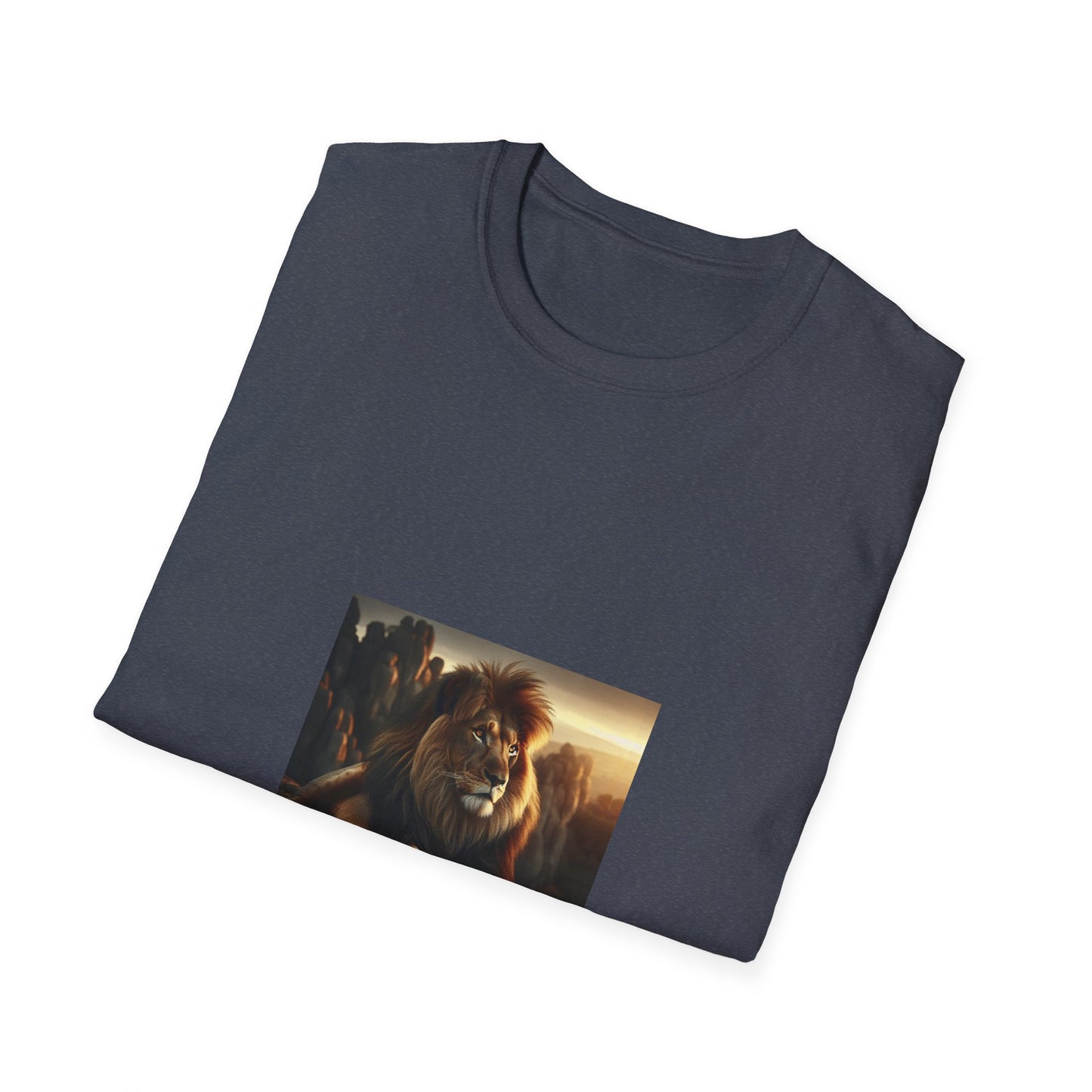 Majestic Lion Unisex Softstyle T-Shirt | Animal Lover Gift