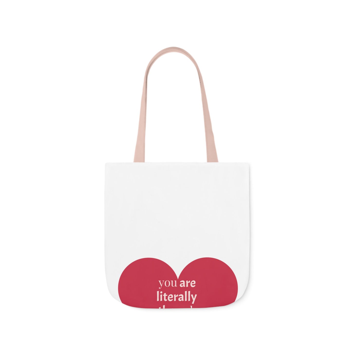 Fun Quote Canvas Tote Bag with Colorful Straps - Perfect for Everyday Use