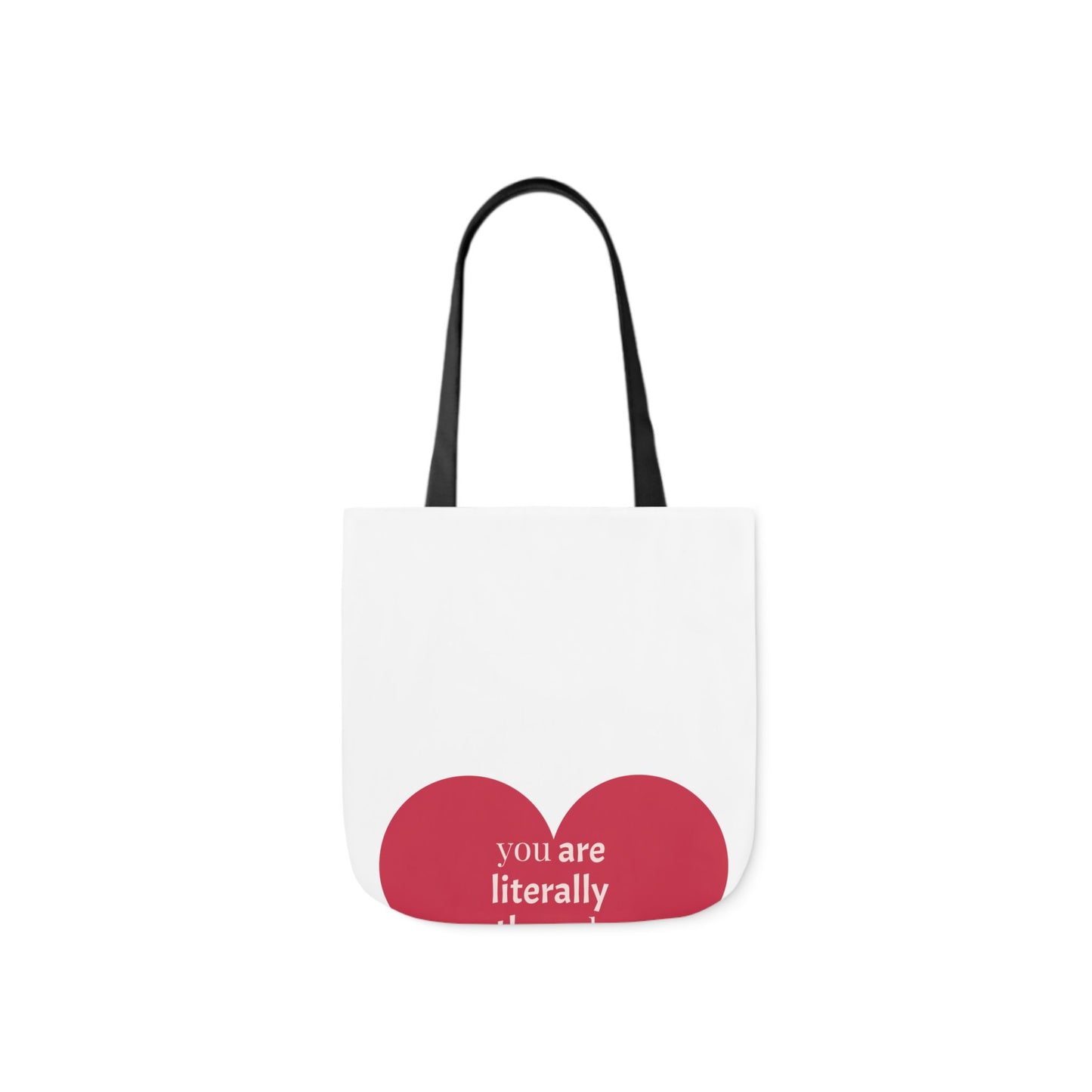 Fun Quote Canvas Tote Bag with Colorful Straps - Perfect for Everyday Use