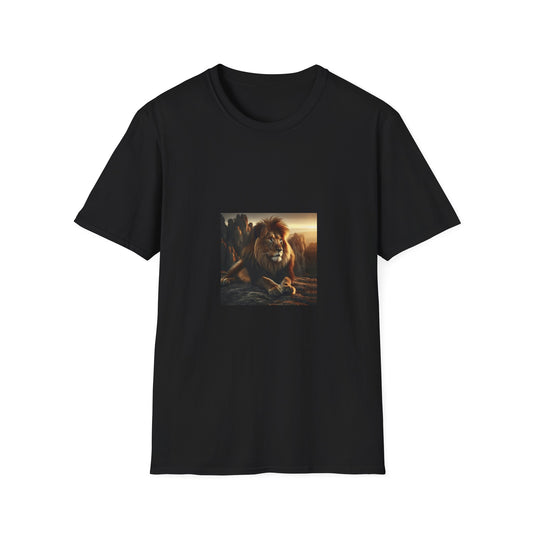 Majestic Lion Unisex Softstyle T-Shirt | Animal Lover Gift
