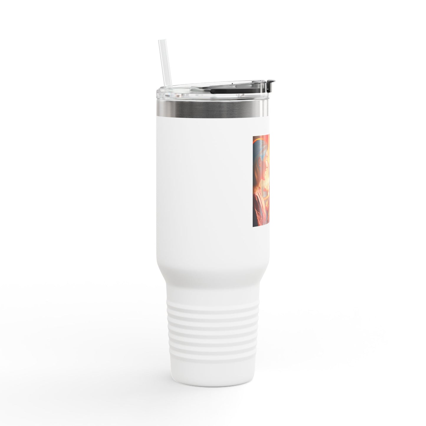 Insulated Travel Mug with Fun Celebration Design - 40oz Travel Cup for Families