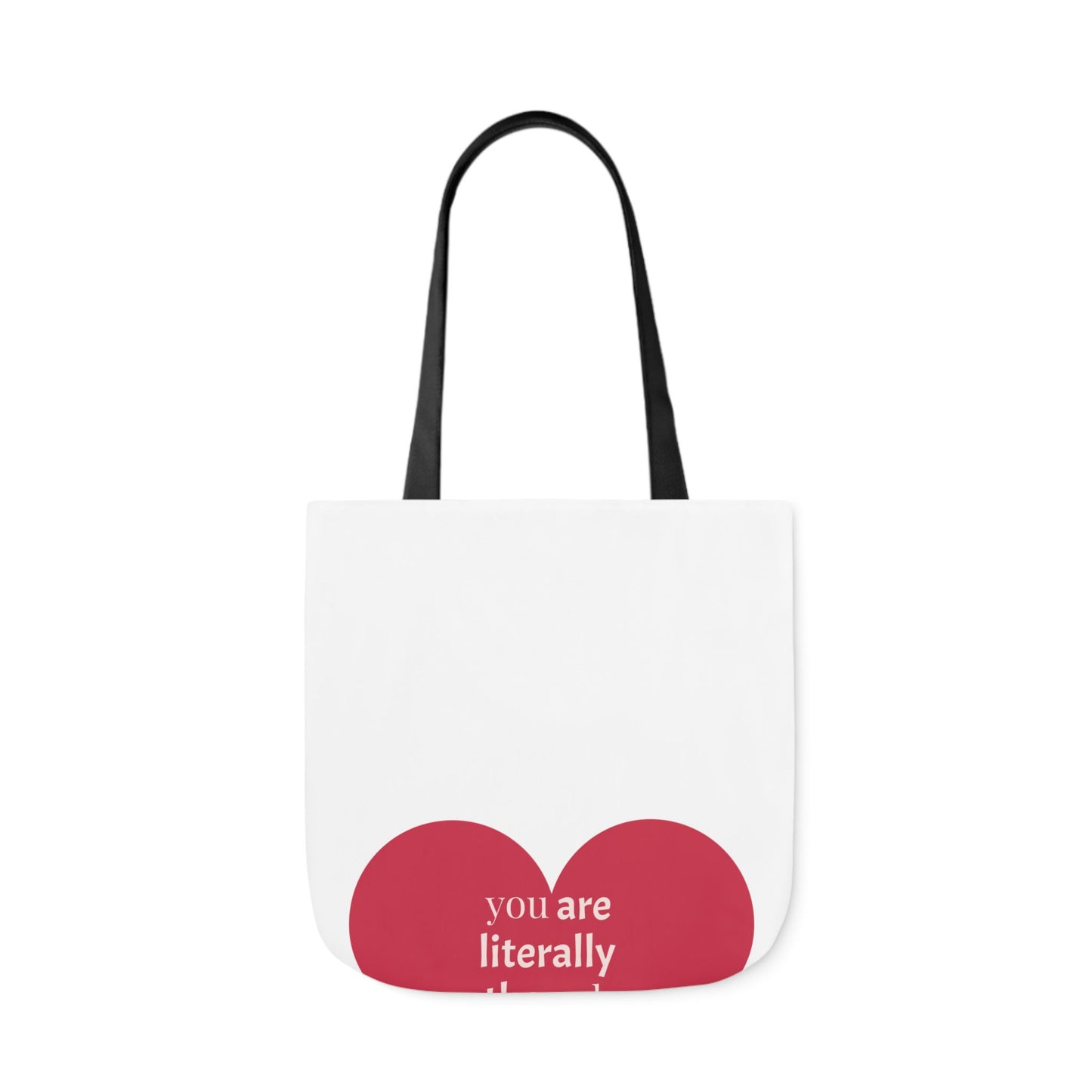Fun Quote Canvas Tote Bag with Colorful Straps - Perfect for Everyday Use