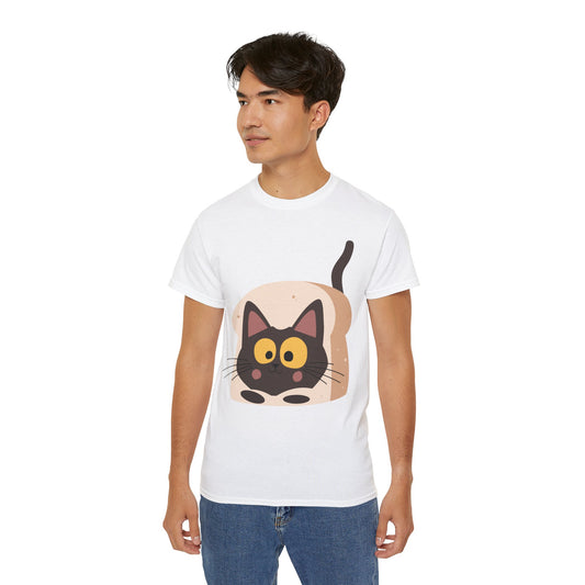Cute Cat in Bread Unisex Ultra Cotton Tee