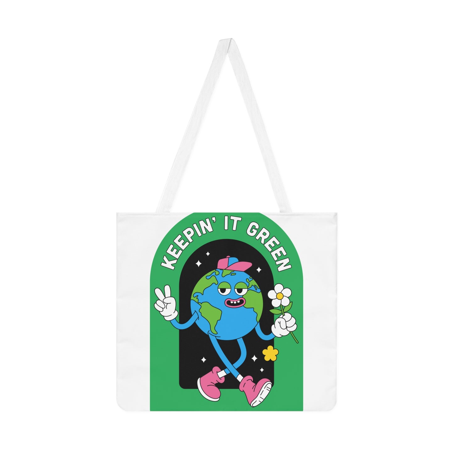 Keepin' It Green Eco-Friendly Shoulder Tote Bag