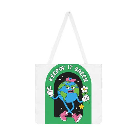 Keepin' It Green Eco-Friendly Shoulder Tote Bag