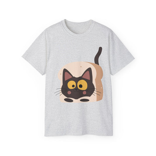 Cute Cat in Bread Unisex Ultra Cotton Tee